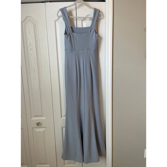SHOW ME YOUR MUMU Paris Gown Steel Blue Stretch Sz M - Picture 5 of 7